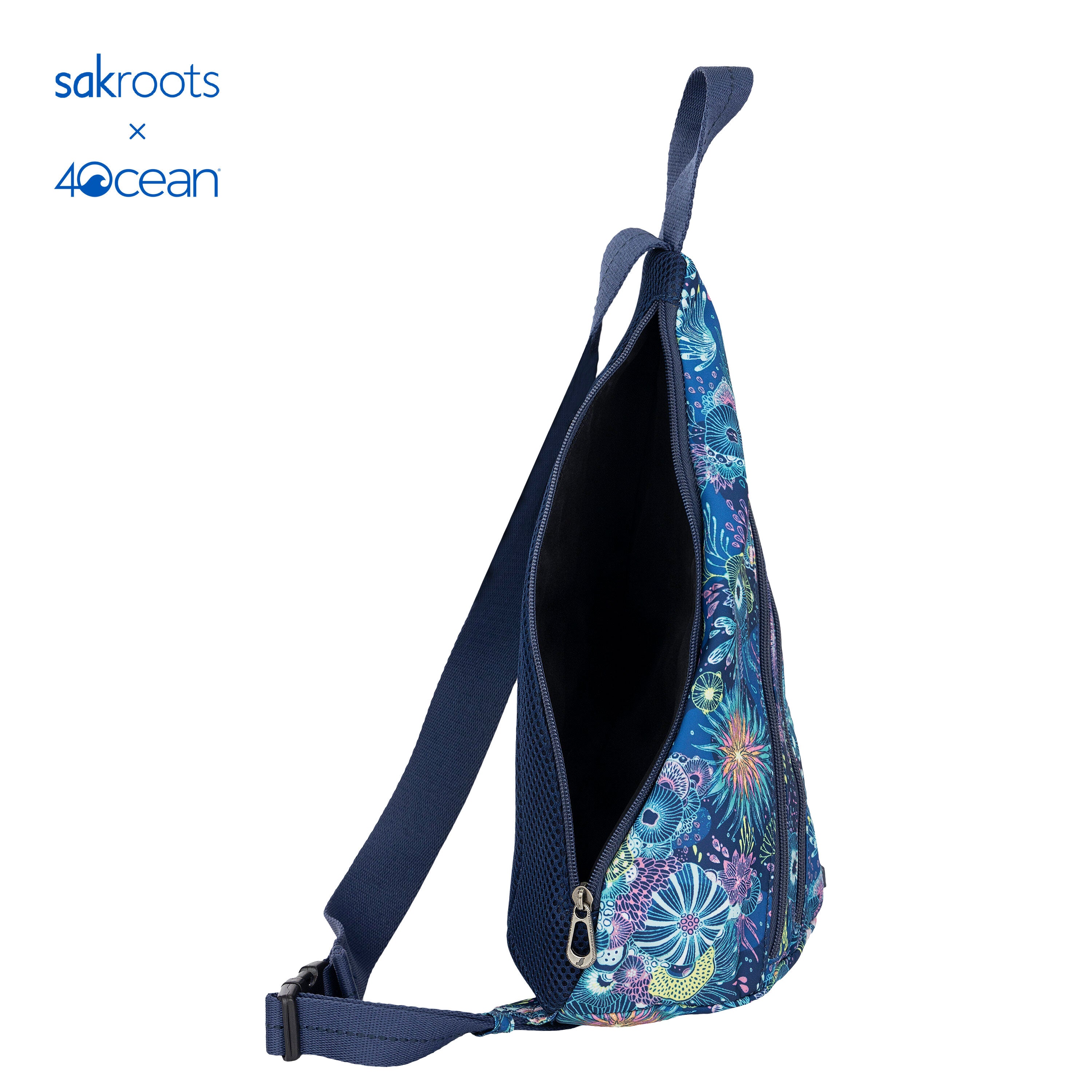 Sakroots Basic Crossbody Bag Royal Blue Seascape