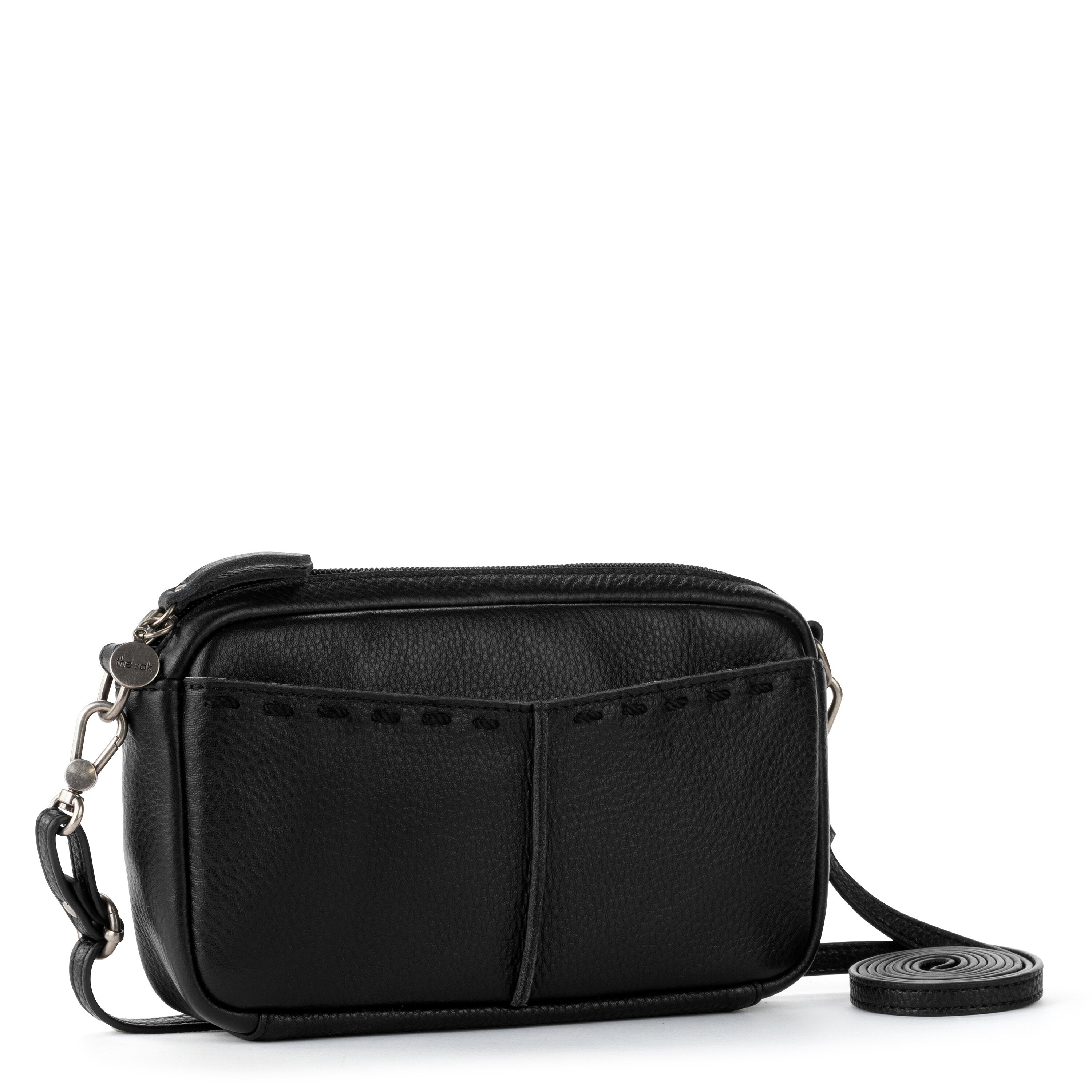 The Sak Essential Leather Zip Wallet, Black
