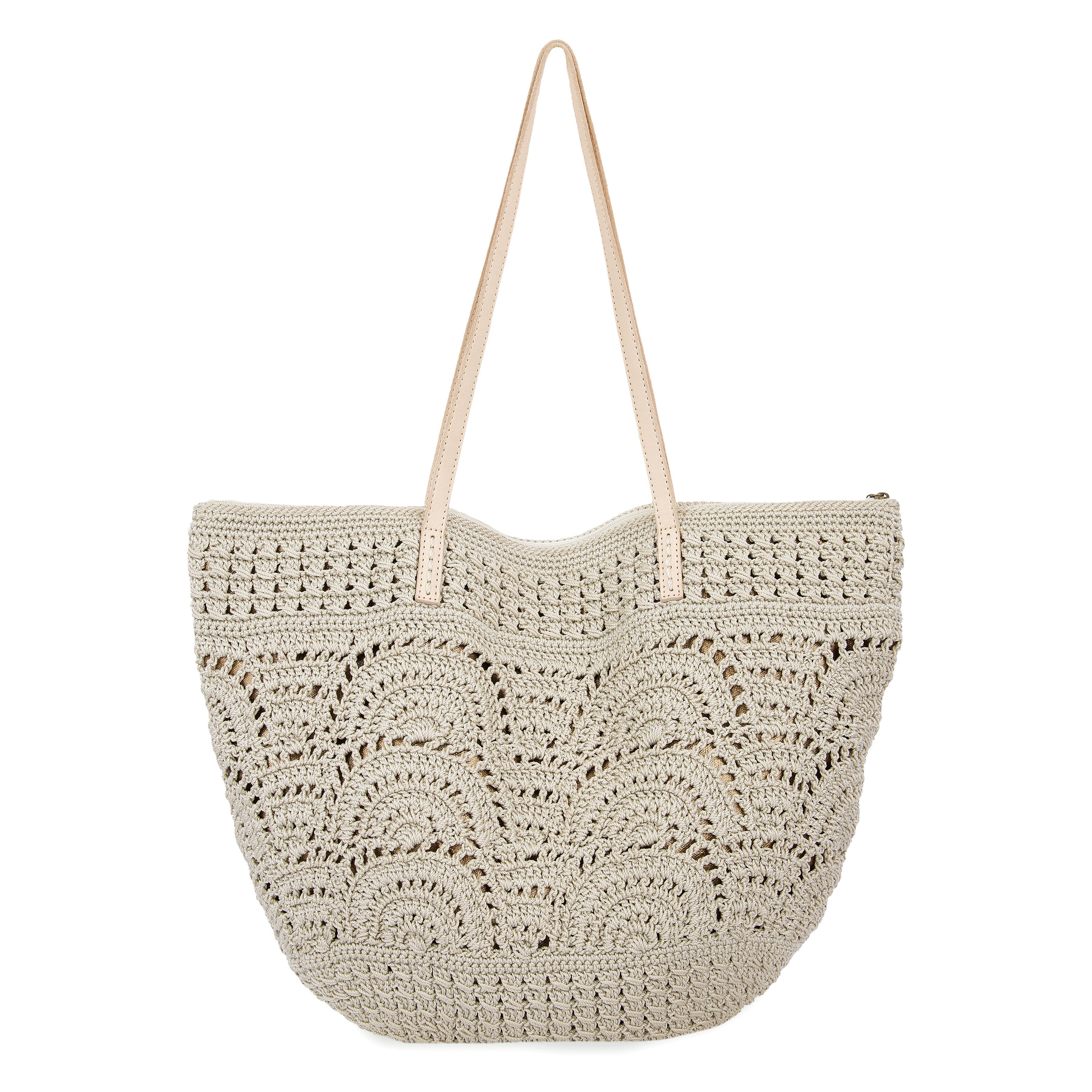 Natural Crochet Shoulder Bag