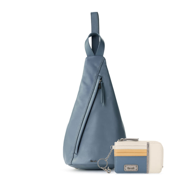 The Geo Sling Backpack and Iris Card Wallet Gift Set
