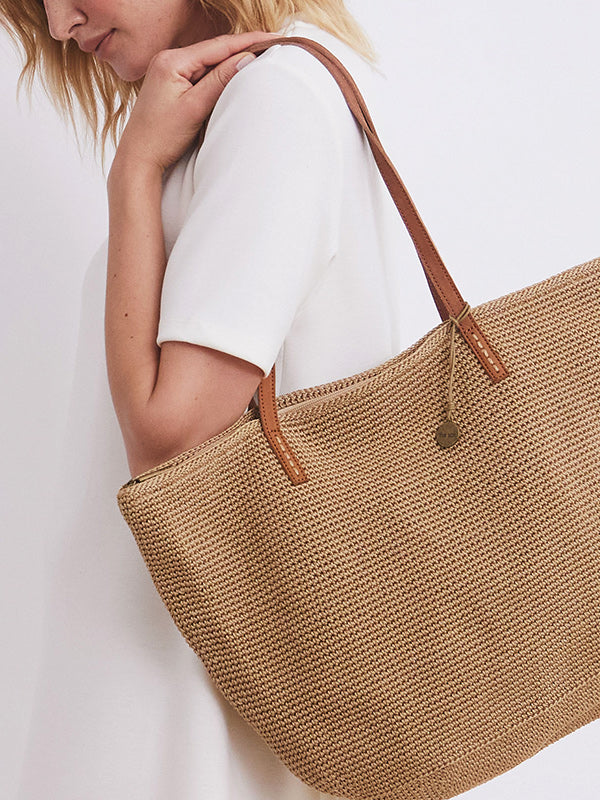  Straw Tote Bag For Women With Round Handle Cream Wicker Square Tote  Bag Vintage Style : Clothing, Shoes & Jewelry