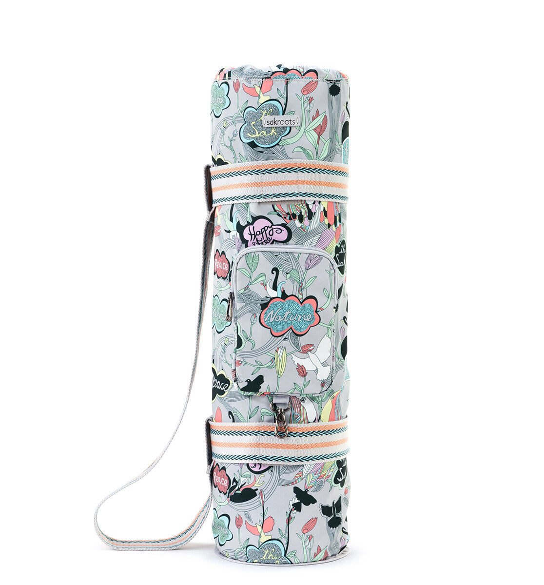 On The Go Yoga Mat and Bag, Eco Twill Travel Pouches