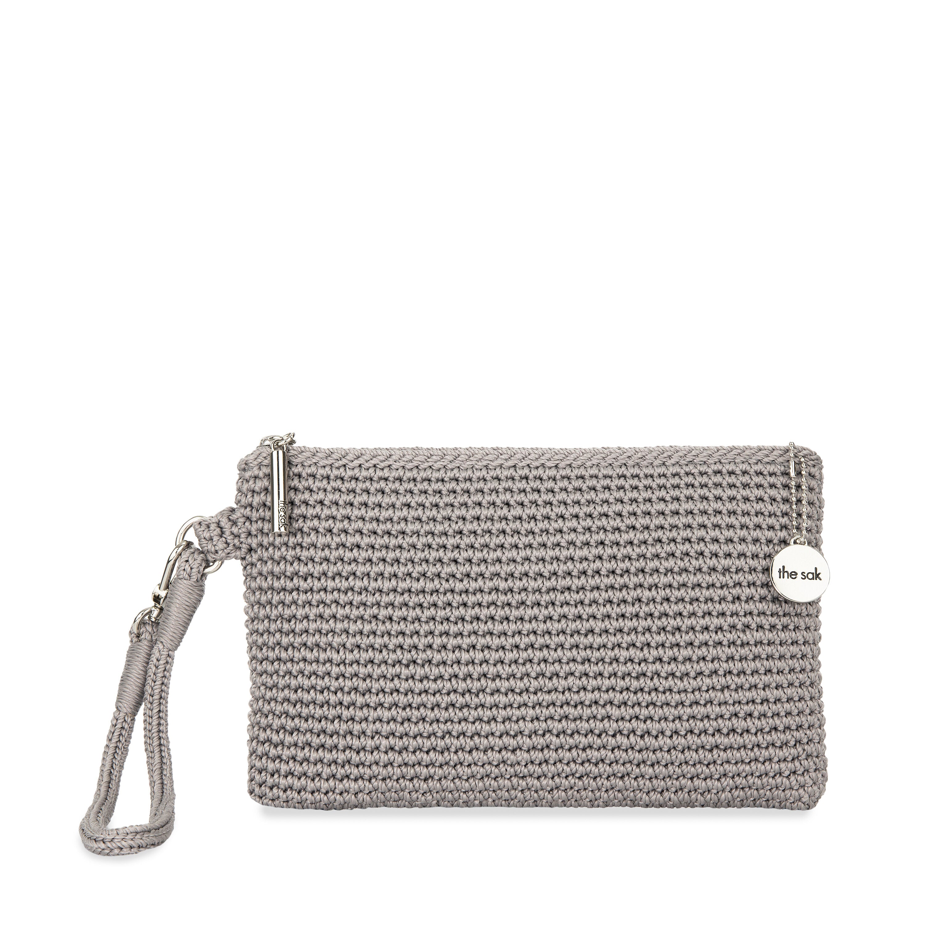 The Sak, Crochet high quality Craze Apricot Wristlet and Cinch Sack