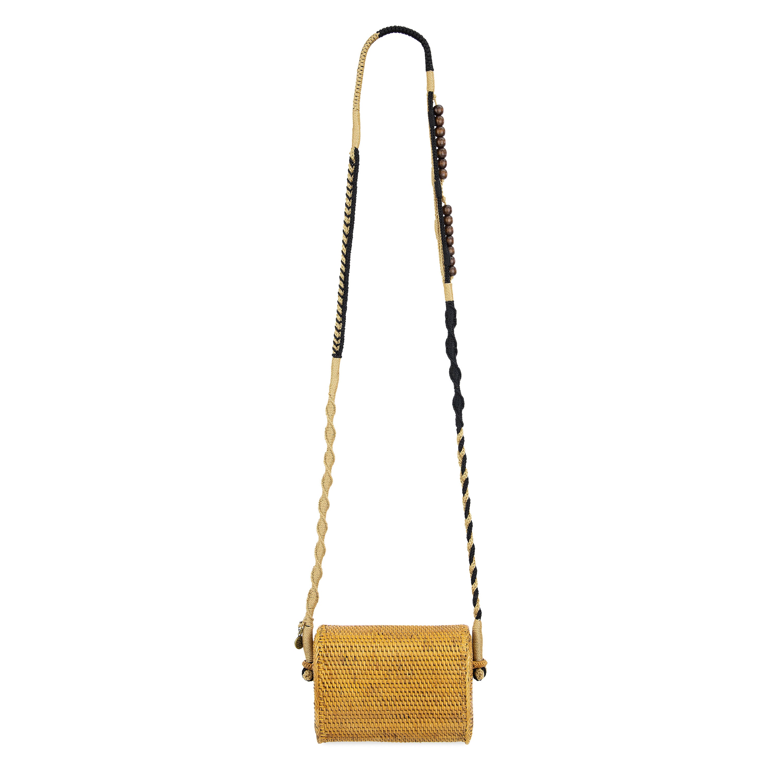 The Sak Nara Flap Crossbody Bag | Straw - Tan