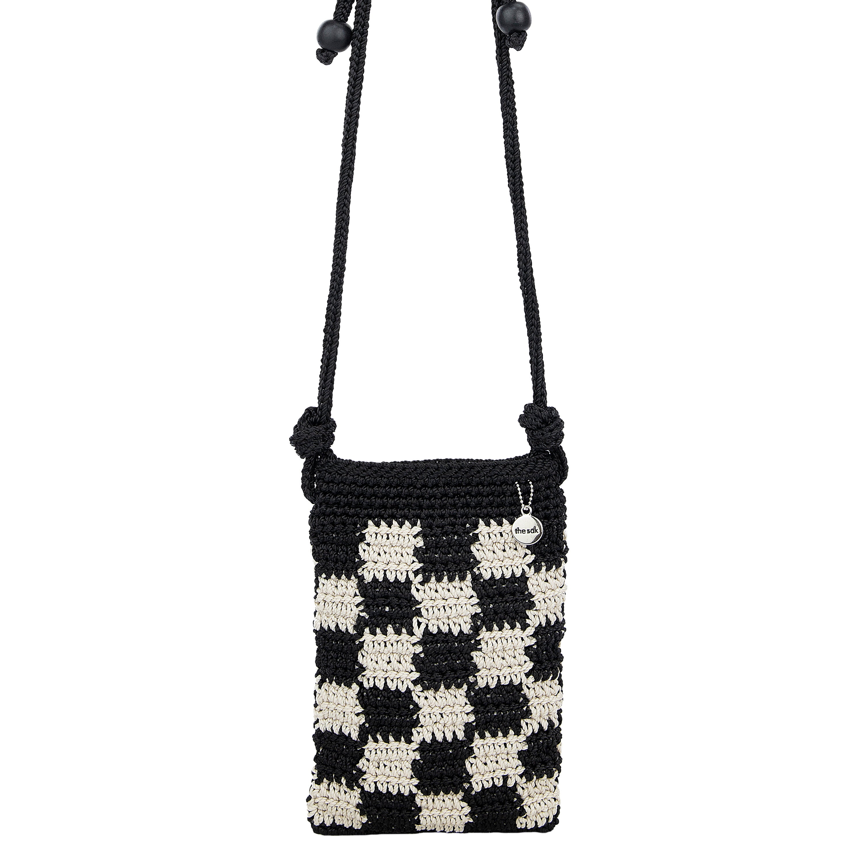 The Sak 30th Anniversary Black Calistoga store Crochet and Raffia Shoulder Purse Tote