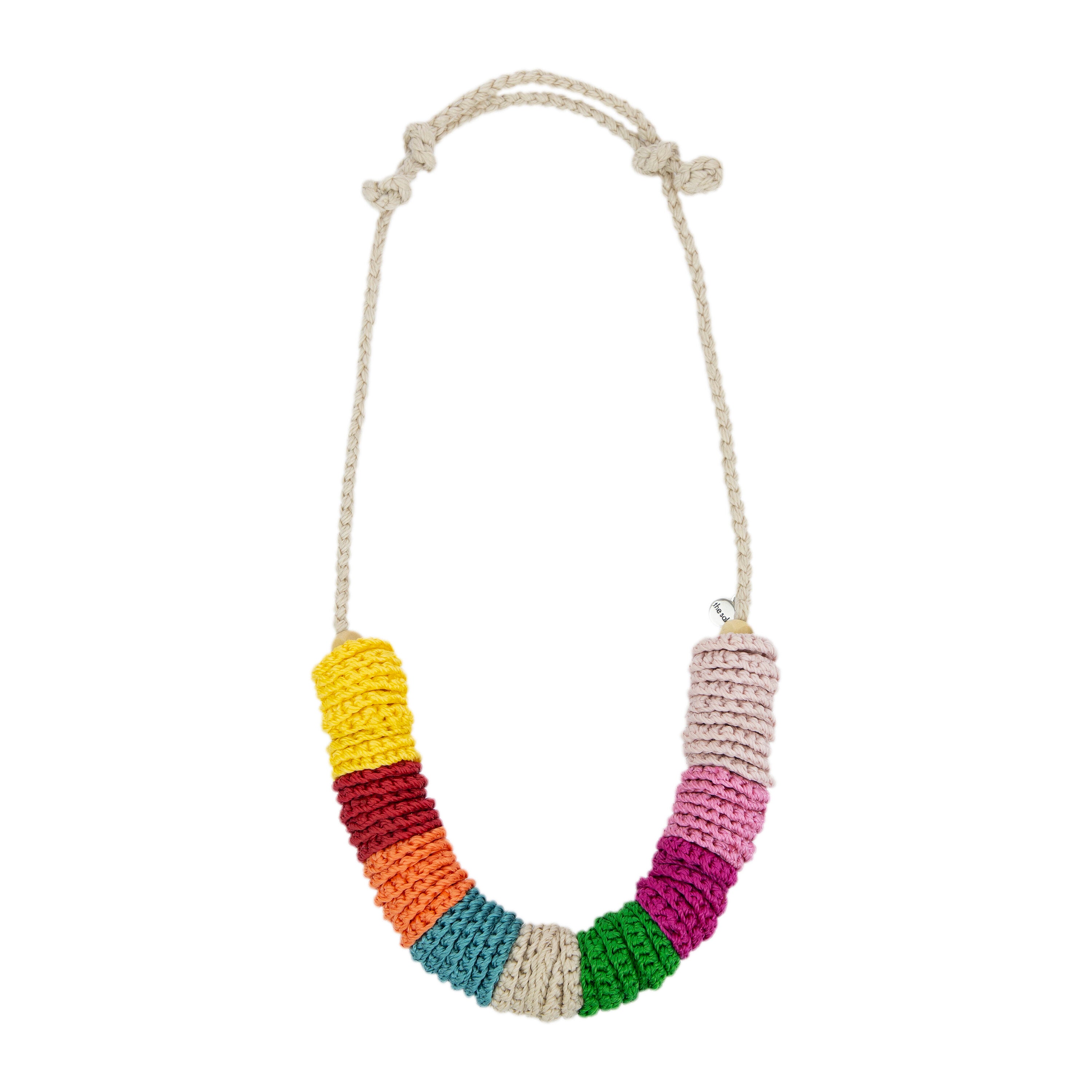 Rainbow on sale disc necklace