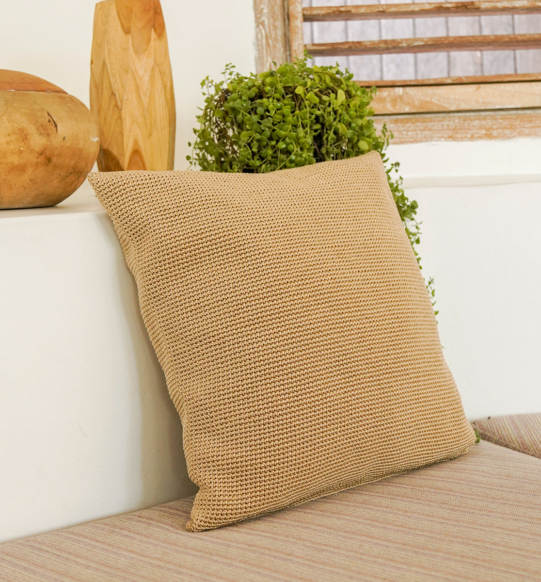 The Sak Home Hacienda 18 x 18 Pillow Cover - White - 18 x 18 in